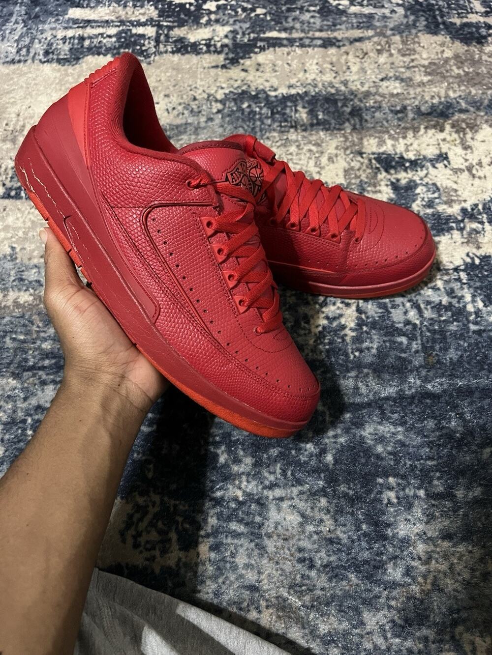 Size 13- Air Jordan 2 Low 'Gym Red' 2016 Men's Sneakers 832819-606